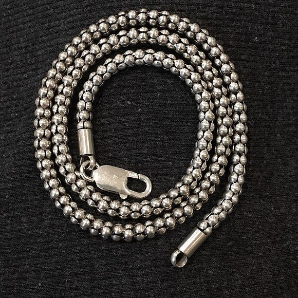 SILPADA Sterling Silver Popcorn Necklace 18” N1106 - Picture 9 of 9